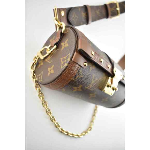 Louis Vuitton Papillon Trunk Brown Monogram Chain Crossbody Shoulder Bag M57835 - Picture 7 of 12